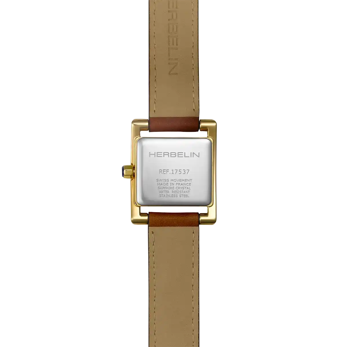 Ve AVENUE – QUARTZ – PVD OR JAUNE, CUIR & INDEX