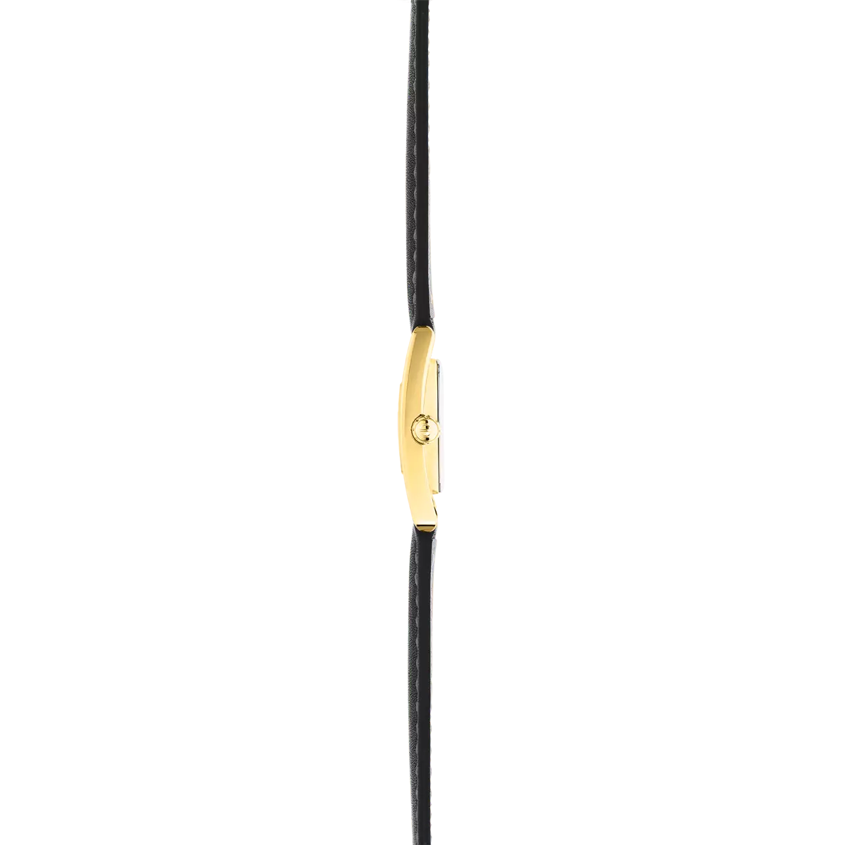 Ve AVENUE – QUARTZ – PVD OR JAUNE & CUIR NOIR