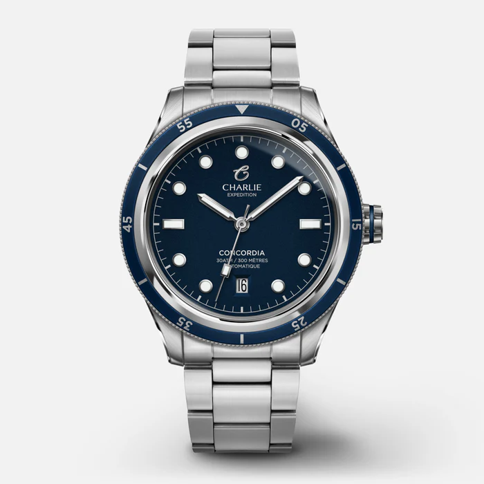 CHARLIE Concordia Automatique Bleu Antarctique