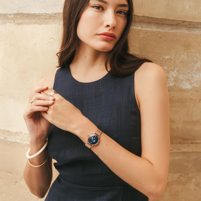 Charlie SULLY Phase de lune Doré rose & bleu