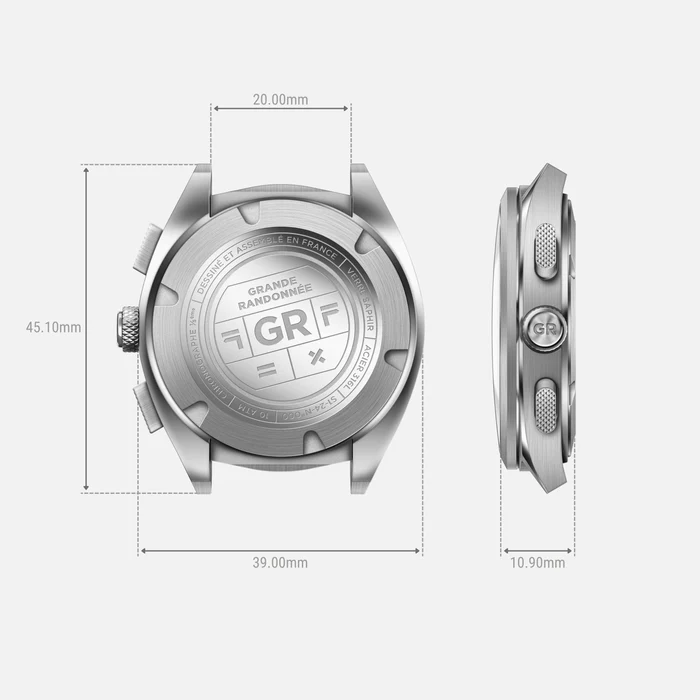 Charlie GR - Chronographe - Bleu