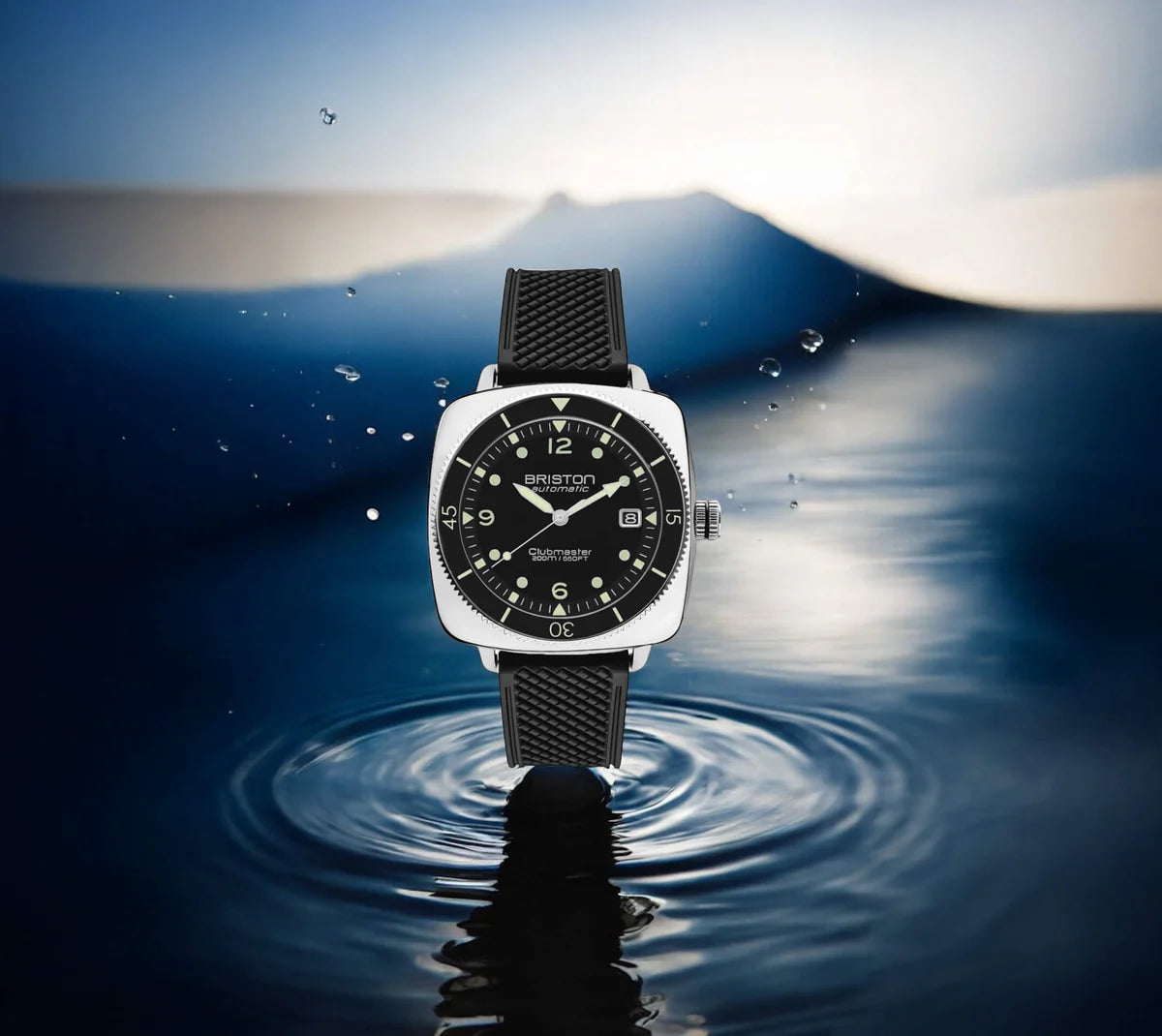 Clubmaster Legend - Diver - Acier - Noir - FKM