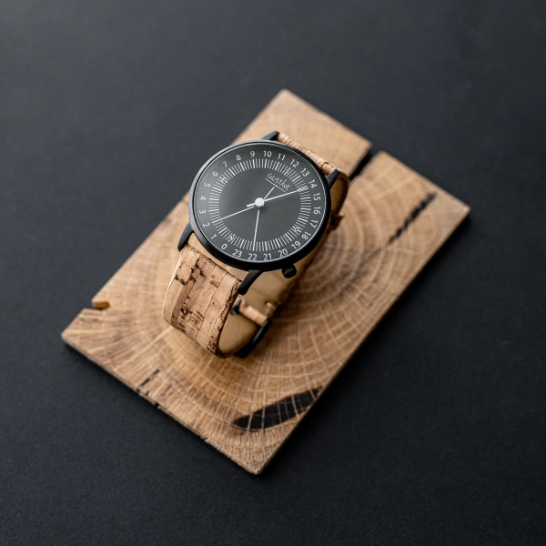 Antoine 24H noire - Bracelet Milanais noir