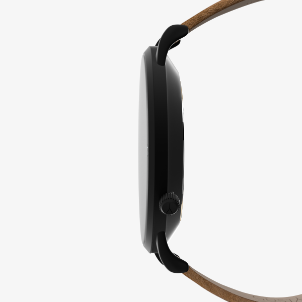 Antoine 24H noire - Bracelet Milanais noir