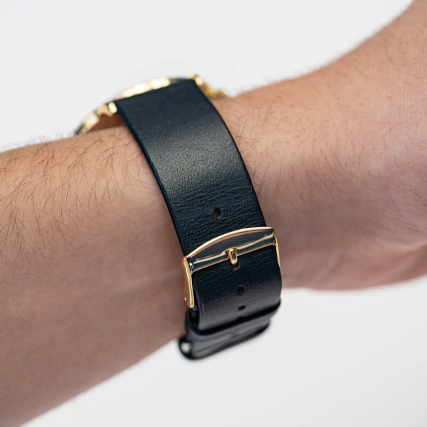 Bracelet cuir bleu océan