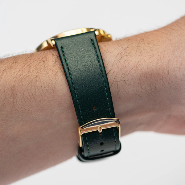 Bracelet cuir vert émeraude