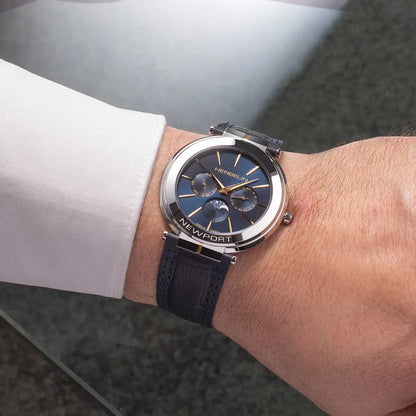 NEWPORT – SLIM PHASE DE LUNE – BICOLORE & CUIR