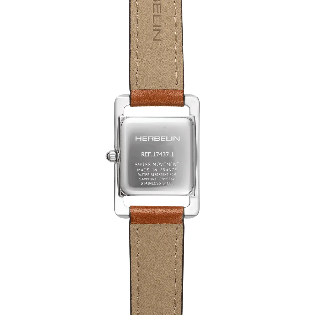 Ve AVENUE – QUARTZ – NACRE & CUIR BRUN