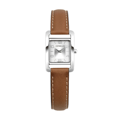 Ve AVENUE – QUARTZ – NACRE & CUIR BRUN