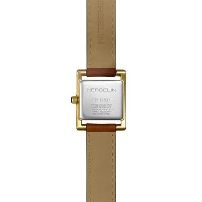 Ve AVENUE – QUARTZ – PVD OR JAUNE, CUIR & INDEX