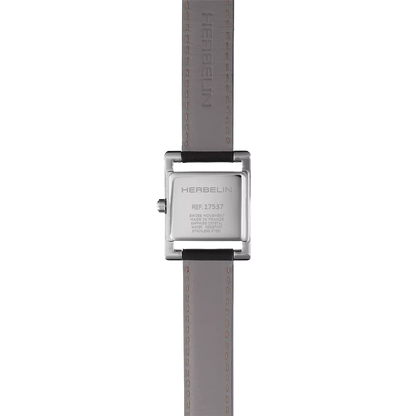 Ve AVENUE – QUARTZ – ACIER & CUIR NOIR