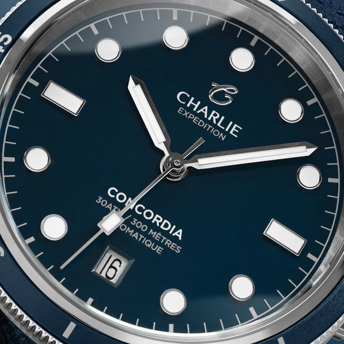 CHARLIE Concordia Automatique Bleu Antarctique