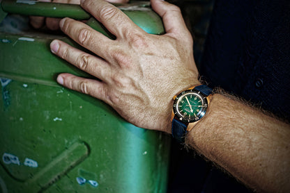 CARLINGUE DIVER BRONZE ET VERT