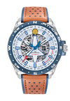 Montre automatique ATHOS 8 Argent / Cuir
