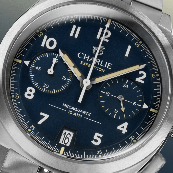 Charlie GR - Chronographe - Bleu