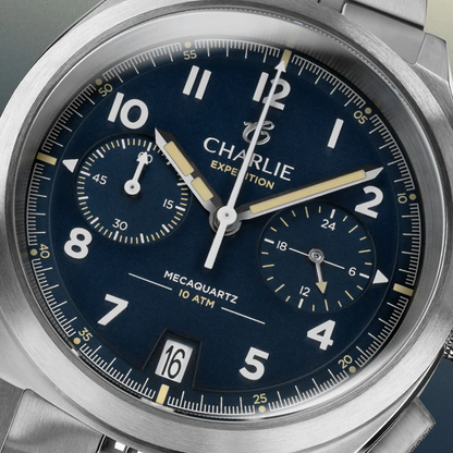 Charlie GR - Chronographe - Bleu