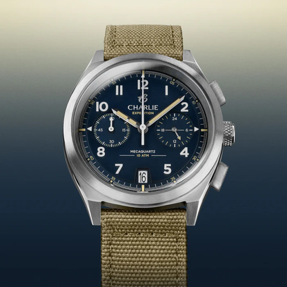 Charlie GR - Chronographe - Bleu