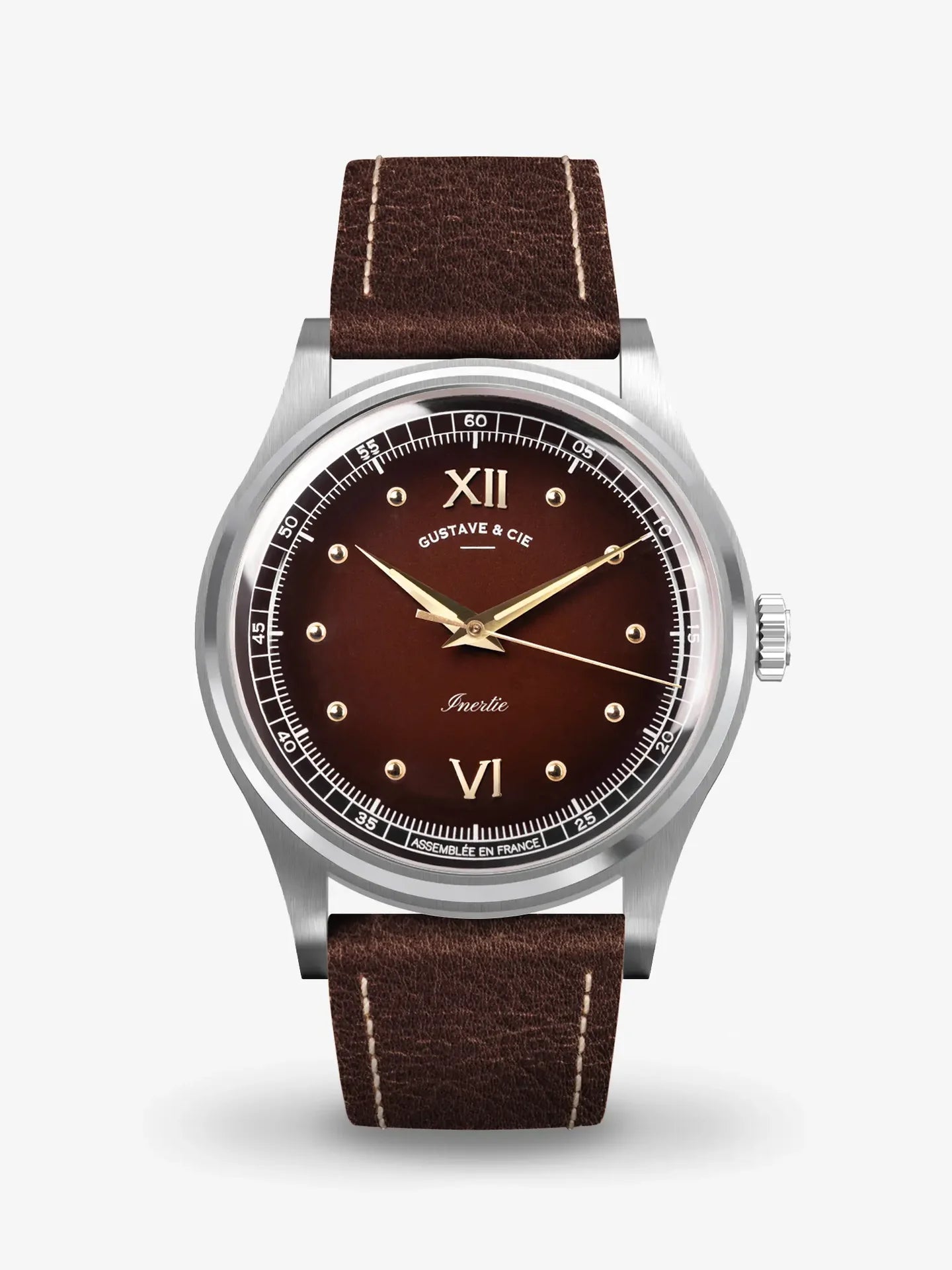 GUSTAVE LEON 12H - ARGENT ET MARRON
