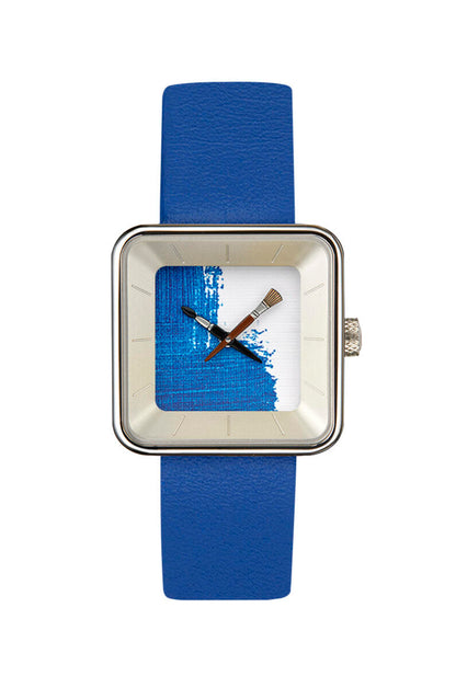 Peinture bleue sQuare 29 - Art-Peinture