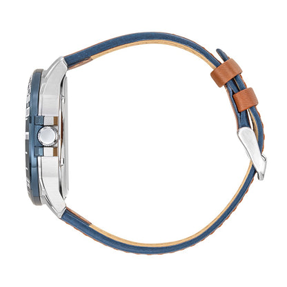 Montre automatique ATHOS 8 Argent / Cuir