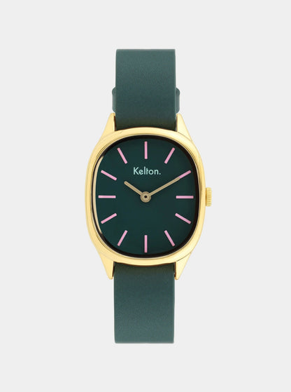 COFFRET - Montre Colorama Laurier + Bracelet cuir offert