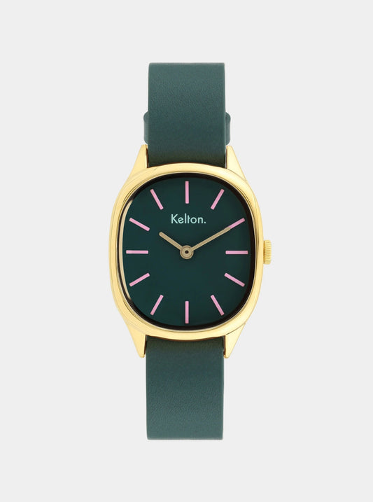 COFFRET - Montre Colorama Laurier + Bracelet cuir offert