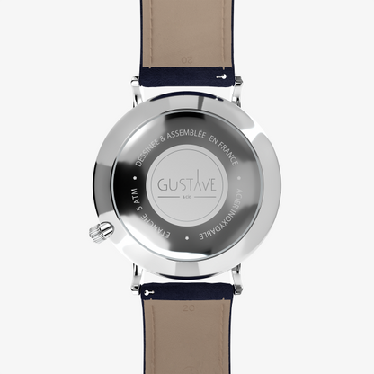 Louis Argent & blanc - Bracelet milanais argent